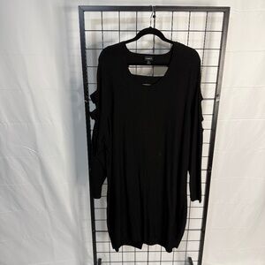 Torrid 6X Black Cutout Mini Sweater Dress